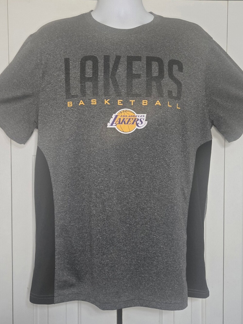 NBA Los Angeles Lakers Basketball Tshirt Gray Men's XL Ultra Game Activewear